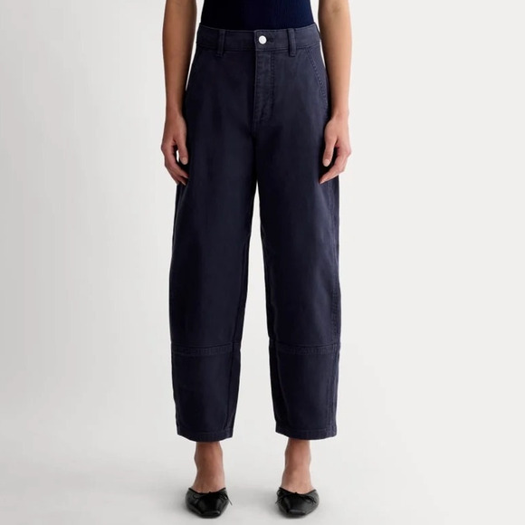Everlane Pants - Everlane The Utility Barrel Pant Navy Blue Size 4 Regular NWOT